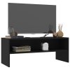 TV stolek černý 100 x 40 x 40 cm kompozitní dřevo 800046