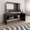 TV stolek černý 100 x 40 x 40 cm kompozitní dřevo 800046