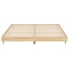 Rám postele bez matrace Dub Sonoma 200x200cm Dřevěné konstrukce 832112