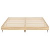 Rám postele bez matrace Dub Sonoma 200x200cm Dřevěné konstrukce 832216