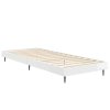 Rám postele bílý s vysokým leskem 75 x 190 cm kompozitní dřevo 832311