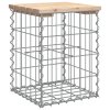 Zahradní lavice gabionový design 33x31x42 cm masivní borovice 834326