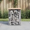 Zahradní lavice gabionový design 33x31x42 cm masivní borovice 834326