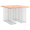 Zahradní stůl gabion design 100 x 102 x 72 cm masivní dřevo douglaska 834372