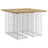 Zahradní lavice gabionový design 100 x 102 x 72 cm borové dřevo 834370