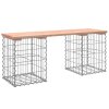 Zahradní lavice gabionový design 103x31x42 cm masivní douglaska 834330