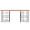 Zahradní lavice gabionový design 103x31x42 cm masivní douglaska 834330