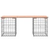 Zahradní lavice gabionový design 103x31x42 cm masivní douglaska 834330