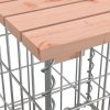 Zahradní lavice gabionový design 103x31x42 cm masivní douglaska 834330