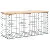 Zahradní lavice gabionový design 83x31,5x42 cm masivní borovice 834347