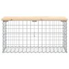 Zahradní lavice gabionový design 83x31,5x42 cm masivní borovice 834347