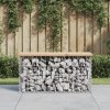 Zahradní lavice gabionový design 83x31,5x42 cm masivní borovice 834347