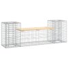 Zahradní lavice gabionový design 183x41x60,5cm masivní borovice 834387