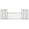 Zahradní lavice gabionový design 183x41x60,5cm masivní borovice 834387