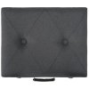 Stolička s úložným prostorem 40 cm tmavě šedá textil 247520