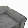 Pohovka pro psy tmavě šedá 72 x 45 x 30 cm plyš 171039