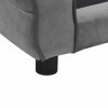 Pohovka pro psy tmavě šedá 72 x 45 x 30 cm plyš 171039