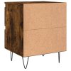 Noční stolky 2 ks kouřový dub 40 x 35 x 50 cm kompozitní dřevo 826887
