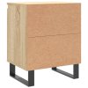 Noční stolky 2 ks dub sonoma 40 x 30 x 50 cm kompozitní dřevo 826851