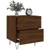 Noční stolky 2 ks hnědý dub 40 x 35 x 47,5 cm kompozitní dřevo 827307