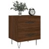 Noční stolky 2 ks hnědý dub 40 x 35 x 47,5 cm kompozitní dřevo 827307