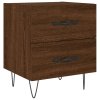 Noční stolky 2 ks hnědý dub 40 x 35 x 47,5 cm kompozitní dřevo 827307