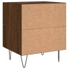Noční stolky 2 ks hnědý dub 40 x 35 x 47,5 cm kompozitní dřevo 827307