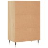 Skříň highboard dub sonoma 57 x 35 x 90 cm kompozitní dřevo 827223