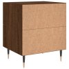 Noční stolky 2 ks hnědý dub 40 x 35 x 47,5 cm kompozitní dřevo 827275