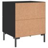 Noční stolky 2 ks černé 40 x 35 x 47,5 cm kompozitní dřevo 827311