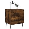 Noční stolky 2 ks kouřový dub 40x35x47,5 cm kompozitní dřevo 827351