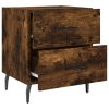 Noční stolky 2 ks kouřový dub 40x35x47,5 cm kompozitní dřevo 827351