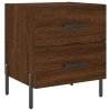 Noční stolky 2 ks hnědý dub 40 x 35 x 47,5 cm kompozitní dřevo 827339