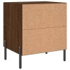 Noční stolky 2 ks hnědý dub 40 x 35 x 47,5 cm kompozitní dřevo 827339