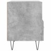 Noční stolky 2 ks betonově šedé 40x35x47,5 cm kompozitní dřevo 827429