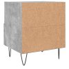 Noční stolky 2 ks betonově šedé 40x35x47,5 cm kompozitní dřevo 827429