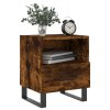 Noční stolky 2 ks kouřový dub 40x35x47,5 cm kompozitní dřevo 827495