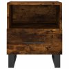 Noční stolky 2 ks kouřový dub 40x35x47,5 cm kompozitní dřevo 827495