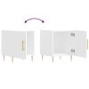 Noční stolky 2 ks bílé 40 x 40 x 50 cm kompozitní dřevo 827533
