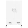 Skříň highboard bílá 69,5 x 31 x 115 cm kompozitní dřevo 828236