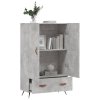 Skříň highboard betonově šedá 69,5x31x115 cm kompozitní dřevo 828208