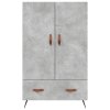 Skříň highboard betonově šedá 69,5x31x115 cm kompozitní dřevo 828208
