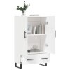 Skříň highboard bílá 69,5 x 31 x 115 cm kompozitní dřevo 828260