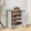 Botník betonově šedý 59 x 35 x 70 cm kompozitní dřevo 811425