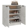 Botník betonově šedý 59 x 35 x 70 cm kompozitní dřevo 811425