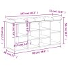 Lavice s botníkem černá 102 x 32 x 50 cm kompozitní dřevo 835111