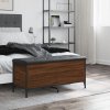 Úložná lavice hnědý dub 102 x 42 x 45 cm kompozitní dřevo 835151