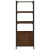 Knihovna se 3 policemi hnědý dub 41 x 30 x 109,5 cm kompozit 839002