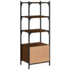 Knihovna se 3 policemi hnědý dub 41 x 30 x 109,5 cm kompozit 839002