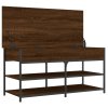 Lavice s botníkem hnědý dub 100x42,5x50 cm kompozitní dřevo 839037